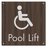 Pool Lift w/ISA Symbol - Large