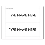 Print Your Own! 1-Line Memory Care Inserts