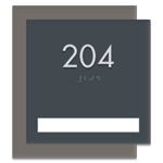 Room Number Sign - 1 slot