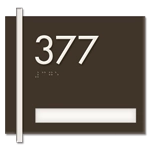 Room Number Sign - 1 slot
