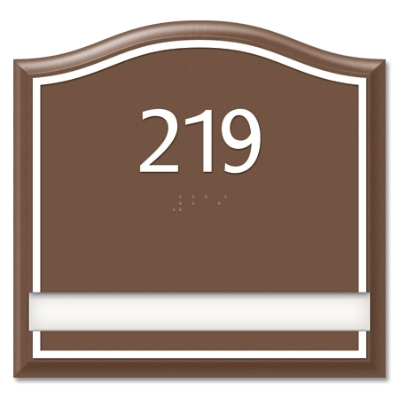 Room Number Sign - 1 slot