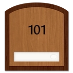 Room Number Sign - 1 slot