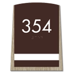 Room Number Sign - 1 slot