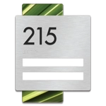 Room Number Sign - 2 slot