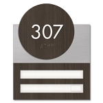 Room Number Sign - 2 slot