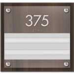 Room Number Sign - 2 slot