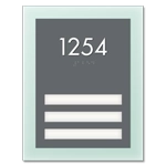 Room Number Sign - 3 slot