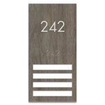 Room Number Sign - 4 slot