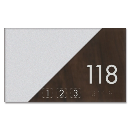Room Number Sign w/Symbols