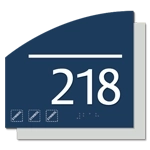 Room Number Sign w/Symbols