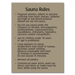 Sauna Rules