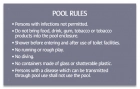 South Dakota Pool Rules Sign