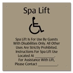 Spa Lift - Rules With Symbol