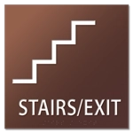 Stairs / Exit Sign w/Symbol