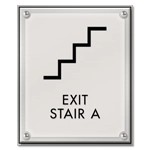 Stairway Exit Sign - DC Compliant