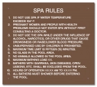 State Pool Sign - Spa Rules - Alabama Compliant