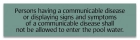 Tennessee Communicable Disease Pool Sign