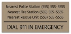 Tennessee Emergency Contacts Sign