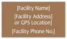 Texas Emergency Phone Location Sign