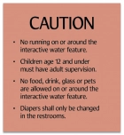 Utah Interactive Water Feature Caution Sign