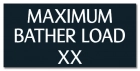 Virginia Maximum Bather Load Sign