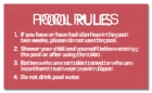 Virginia Pool Rules Sign