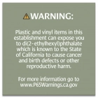 Warning Sign: Plastic and Vinyl -  Celtec Material