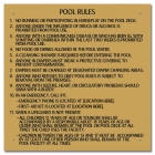 Washington Pool Rules Sign