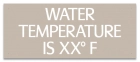 Wisconsin Water Temperature Pool Sign
