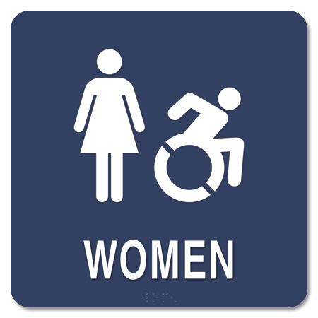 Women Sign w/Female & Dynamic ISA Symbols