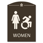 Women Sign w/Female & Dynamic ISA Symbols