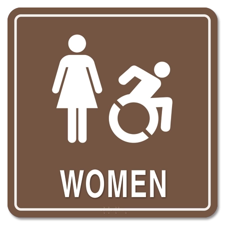 Women Sign w/Female & Dynamic ISA Symbols