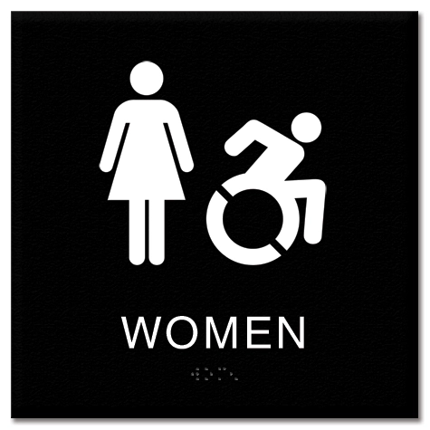 Women Sign w/Female & Dynamic ISA Symbols