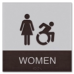 Women Sign w/Female & Dynamic ISA Symbols