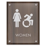 Women Sign w/Female & Dynamic ISA Symbols