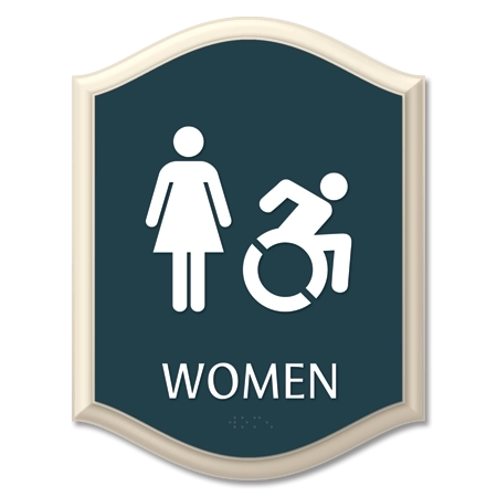 Women Sign w/Female & Dynamic ISA Symbols