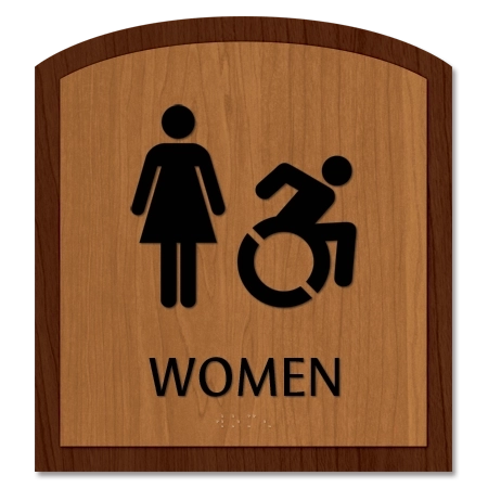 Women Sign w/Female & Dynamic ISA Symbols