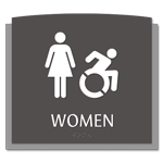 Women Sign w/Female & Dynamic ISA Symbols