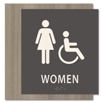 Women Sign w/Female & ISA Symbols