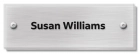 1-Line Nameplate Sign - Includes Faceplate and Backplate