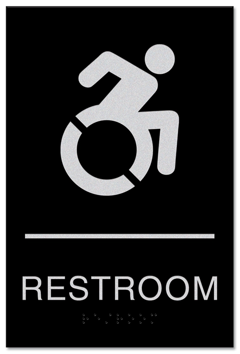 All-Gender Restroom Sign w/Dynamic ISA Symbol