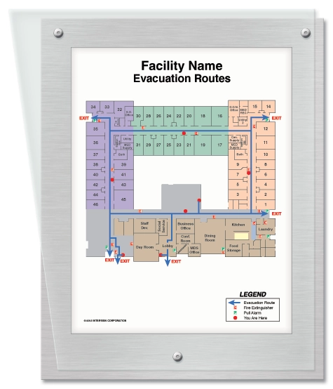 Evacuation Plan Holder