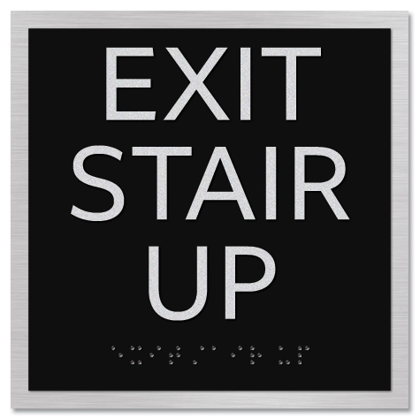 "Exit Stair Up" Egress Sign