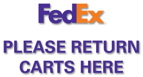 FedEx Cart Corral Graphics