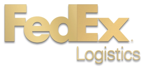 FedEx Logistics Lobby Graphic - Brushed Gold