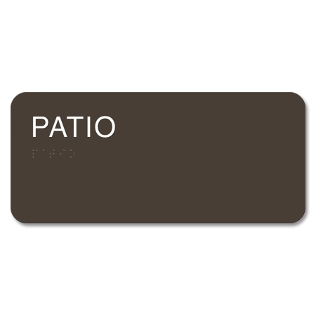 "Patio" Sign