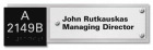 Room ID Sign w/2-Line Nameplate