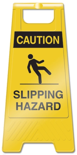 Slipping Hazard Stand Up Sign