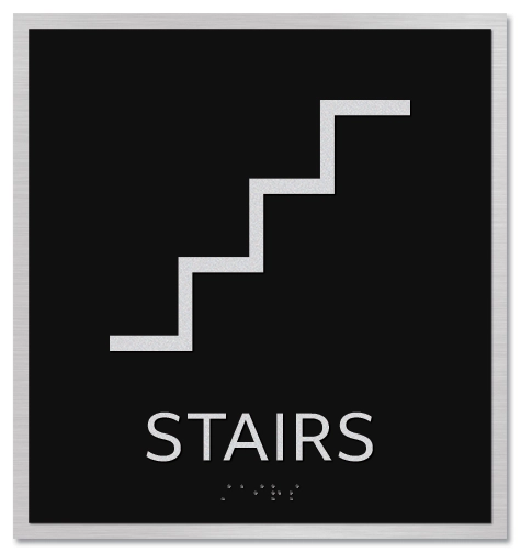 "Stairs" Sign w/Symbol