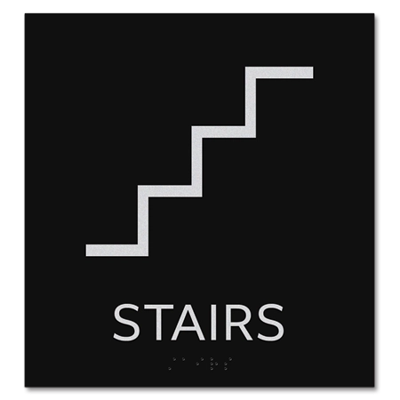 "Stairs" Sign w/Symbol -Back of House